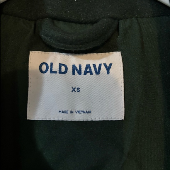 Old Navy Women's Dark Green Trench Coat - Picture 3 of 4